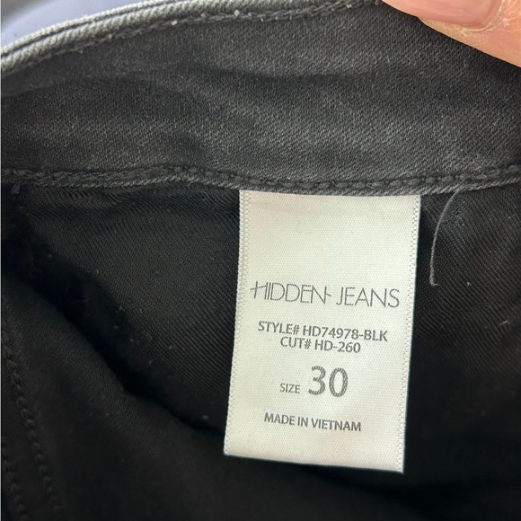 Hidden Jeans Frayed Hem Skinny Black Jeans - Picture 11 of 16